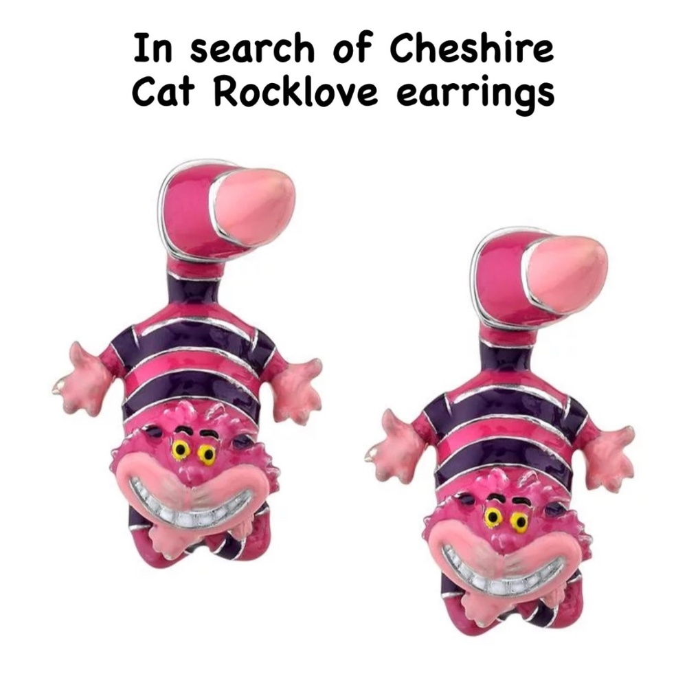 Cheshire Cat earrings